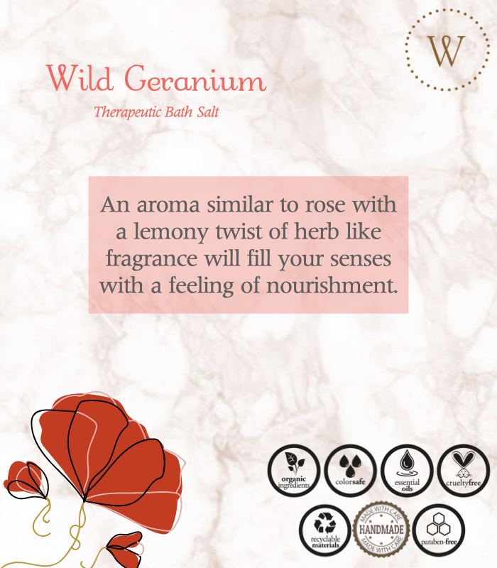 Wild Geranium (Bath salt for Prioritizing Self)